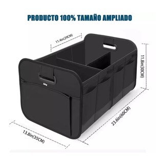 Foto 3 | 2 Organizador De Cajuela Automóvil Plegables Impermeables Belug Negros