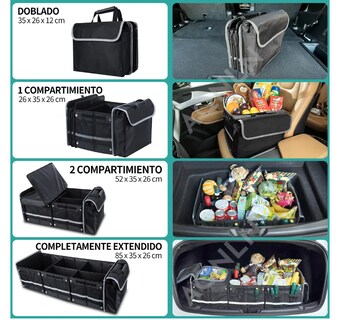 Foto 2 | Organizador De Maletero De Coche Plegable Con Bolsa Térmica
