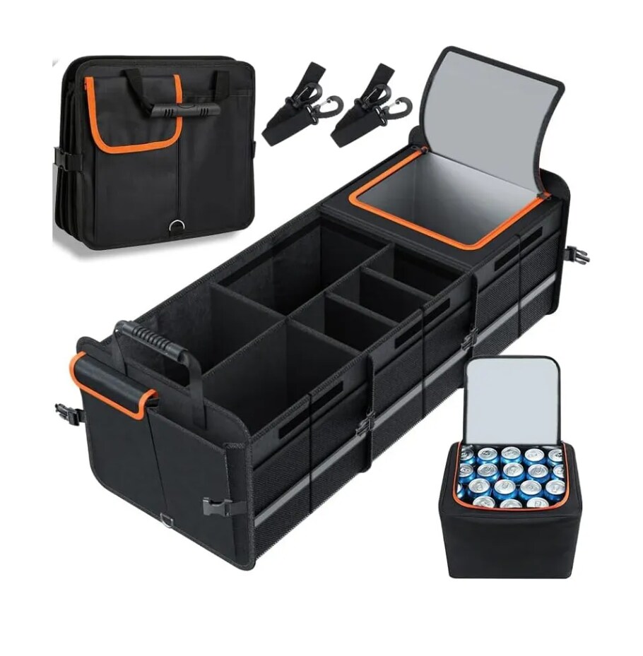 Organizador Cajuela Para Auto Premium Plegable Y Bolsa Malla $1,909
