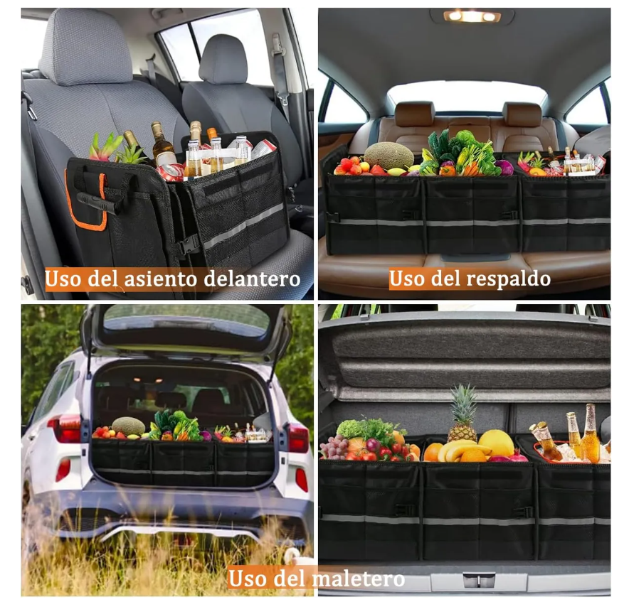 Foto 7 pulgar | Organizador Cajuela Para Auto Premium Plegable Y Bolsa Malla