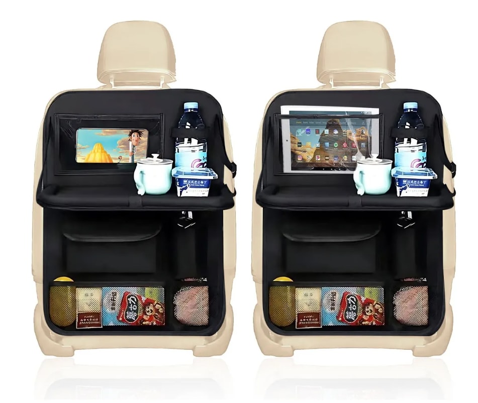 Organizador Para Asiento Trasero Auto Coche Mesa Bolsa 2 Pzs $1,043