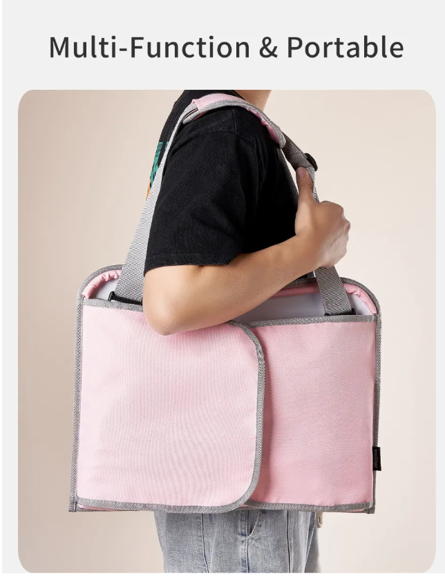 Foto 2 | Mesa Multifuncional Para Coche Con Bandeja De Viaje Niños Color Rosa
