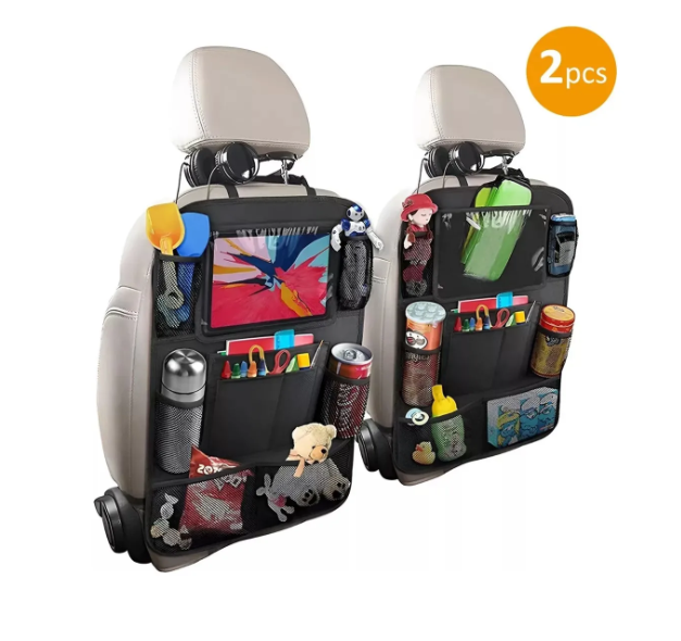 Foto 1 | Bolsa De Almacenamiento De Asiento Para Auto Universal 2pcs