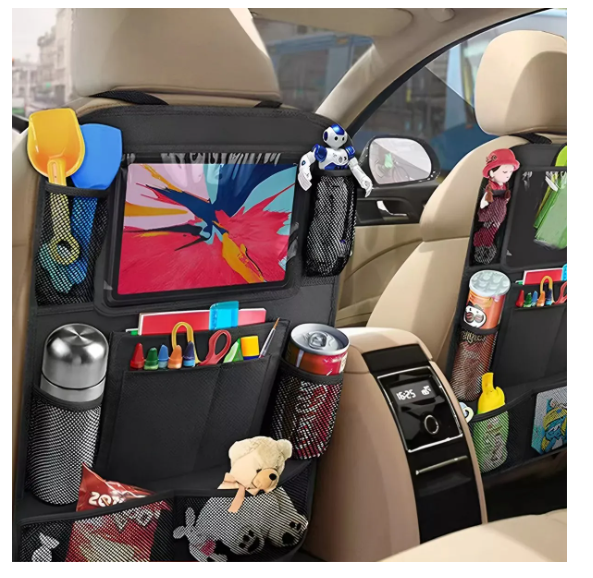Foto 4 pulgar | Bolsa De Almacenamiento De Asiento Para Auto Universal 2pcs