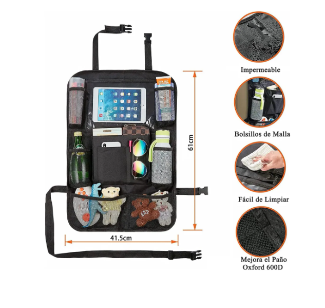 Foto 2 | Organizador Para Asiento Trasero Para Auto Universal 2pcs