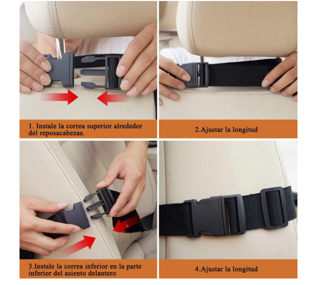 Foto 5 pulgar | Organizador Para Asiento Trasero Para Auto Universal 2pcs