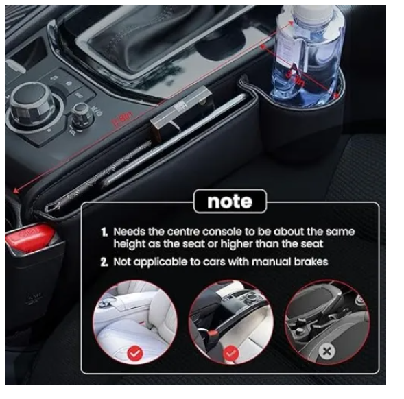 Foto 5 pulgar | Organizador De Coche Ajustable De 2 Piezas Para Teléfono Cel