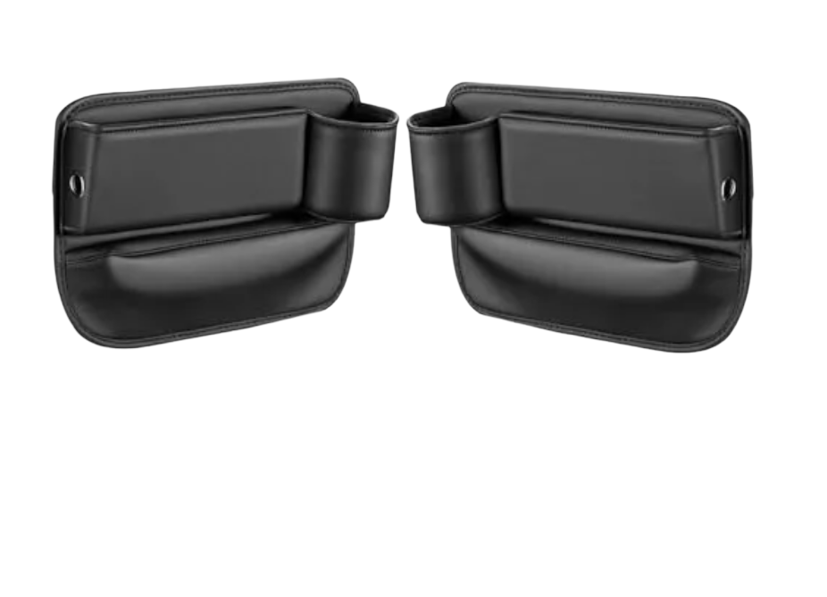 Foto 2 pulgar | Bolsa De Espacio Para Vasos De Cuero Para Asiento De Coche