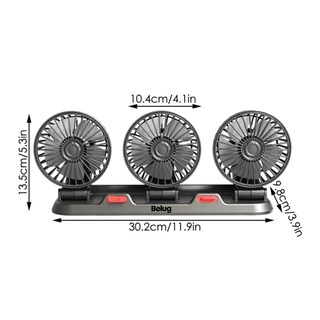 Foto 2 | Ventilador Para Auto De 360 Grados Belug Para El Tablero Del Coche Con Usb