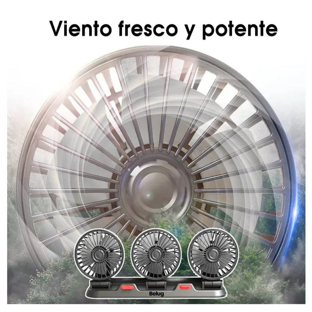 Foto 3 | Ventilador Para Auto De 360 Grados Belug  Para El Tablero Del Coche Con Usb