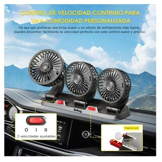 Foto 5 | Ventilador Para Auto De 360 Grados Belug Para El Tablero Del Coche Con Usb