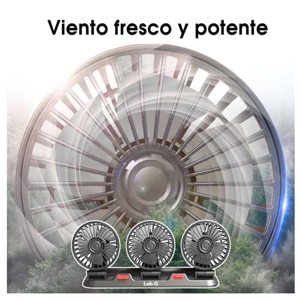 Foto 3 | Ventilador Para Auto De 360 Grados Lab.g Para El Tablero Del Coche Con Usb