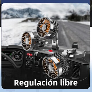Foto 4 | Ventilador Para Auto De 3 Cabezas Ajustables Portátil 5v Usb Eo Safe Imports Esi-19982 Gris
