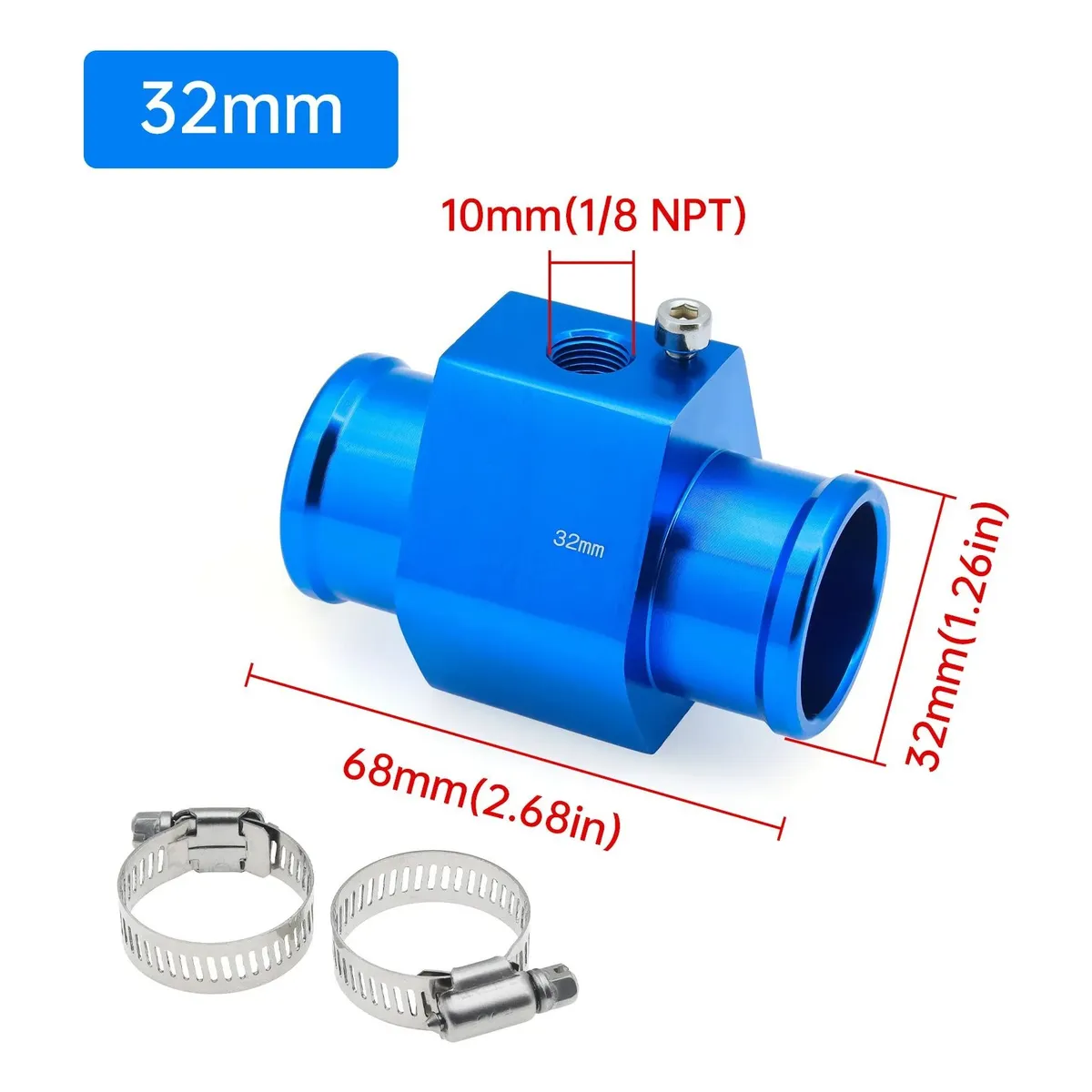 Foto 4 pulgar | Voltímetro Agua Y Temperatura Con Tubo De Unión De 32mm Eo Safe Imports Esi-19979 Multicolor