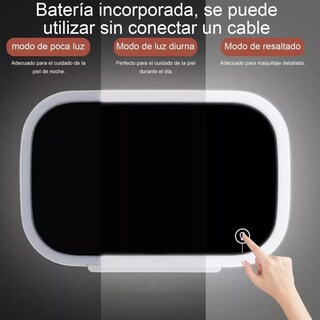 Foto 3 | Espejo De Maquillaje De Visera De Coche Con 3 Modos Luz Led Eo Safe Imports Esi-11668 Blanco