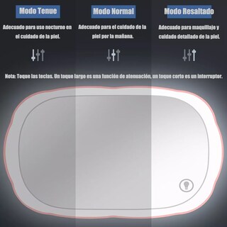 Foto 2 | Espejo de Maquillaje De Visera Coche Con 3 Modos Luz Led Eo Safe Imports Esi-11762 Blanco