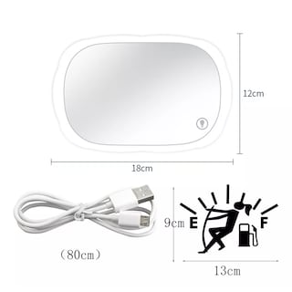 Foto 3 | Espejo de Maquillaje De Visera Coche Con 3 Modos Luz Led Eo Safe Imports Esi-11762 Blanco
