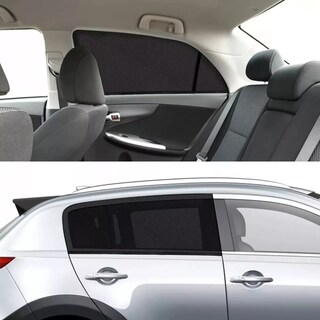 Foto 4 | Parasol Auto Trasera Y Frontal Ventana Malla Mosquitera 4pcs Eo Safe Imports Esi-13831 Negro