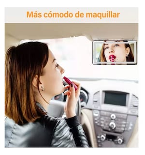 Foto 3 | Espejo De Maquillaje Lab.g De Visera De Coche Con Luz, Recargable Blanco