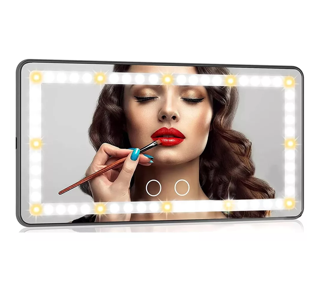 Foto 4 | Espejo De Maquillaje Lab.g De Visera De Coche Con Luz, Recargable Blanco