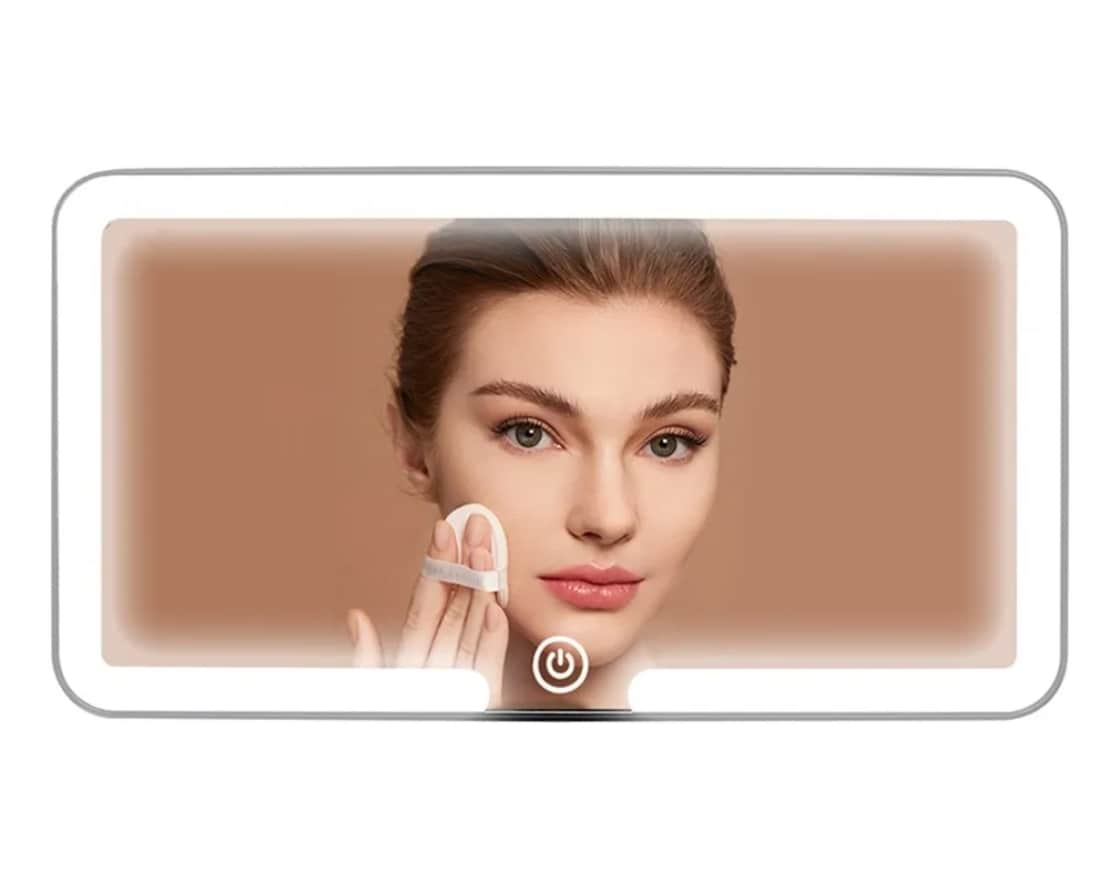 Espejo De Maquillaje De Visera De Coche 3 Modos Luz Led $516