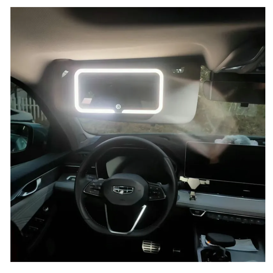 Foto 6 pulgar | Espejo De Maquillaje De Visera De Coche 3 Modos Luz Led
