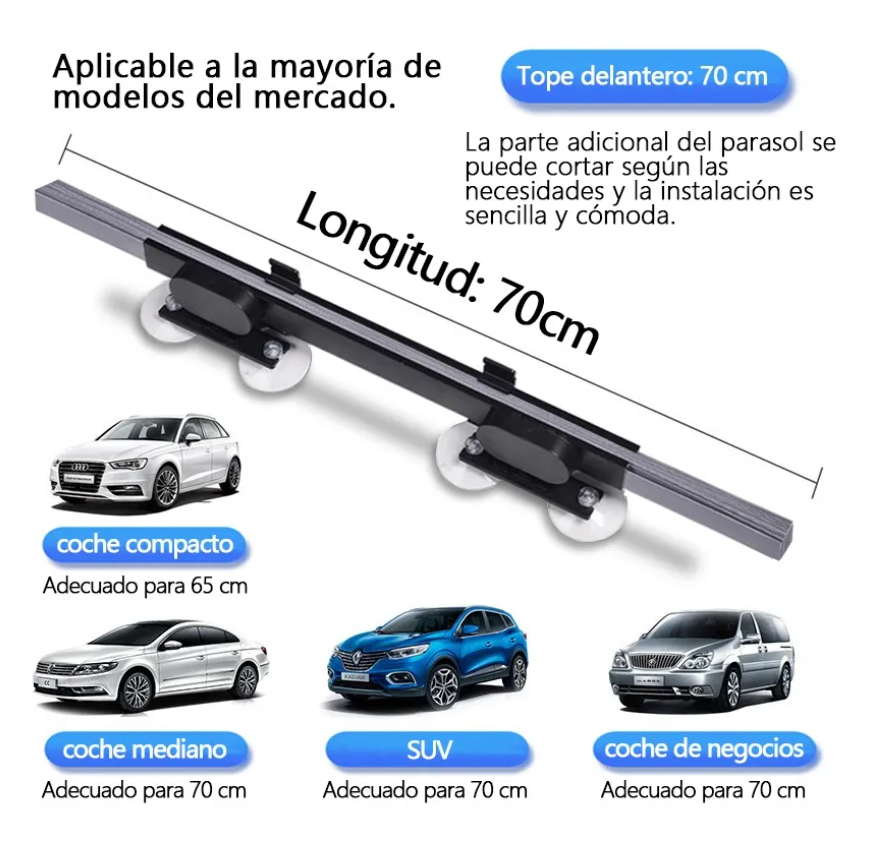 Foto 5 pulgar | Parasol Cubre Sol Retráctil Para Parabrisas Auto O Camioneta