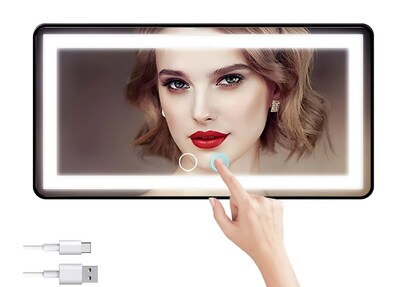 Foto 1 | Espejo De Maquillaje De Visera De Coche Con Luz, Recargable