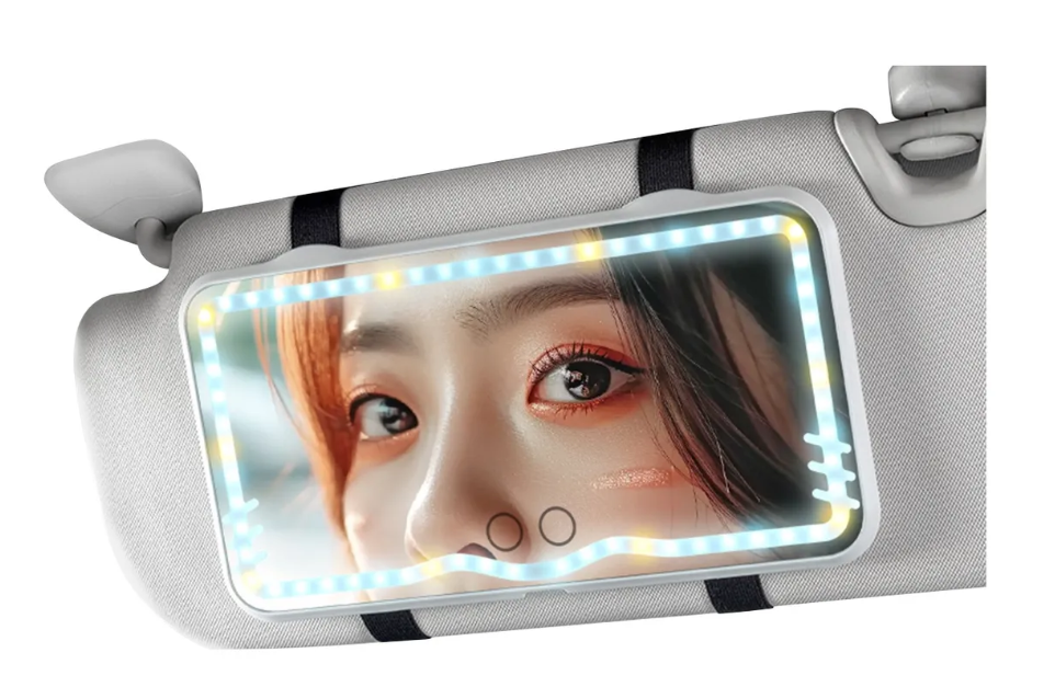 Foto 2 pulgar | Espejo De Maquillaje Parasole Para Coche Con 3 Modos Luz Led