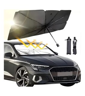 Foto 2 | Coche Parasol Parabrisas Retráctil Protección Cubre Para Sol Lab.g Negro