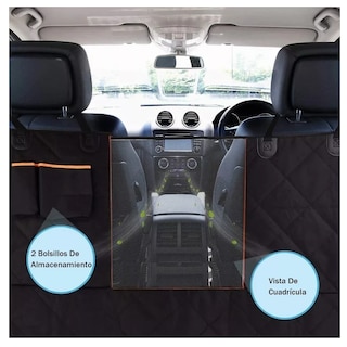 Foto 4 | Funda Impermeable Cubre Asiento color Negro Belug Para Mascotas De Auto