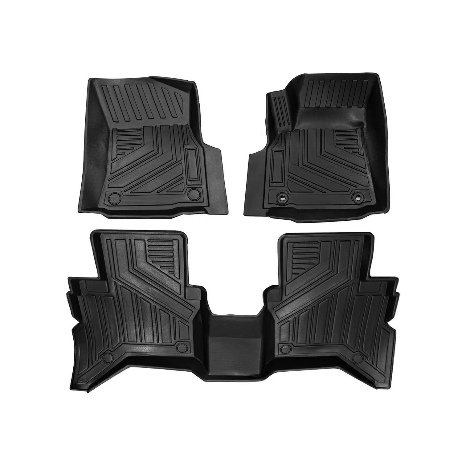 Tapetes Dunari Powersports para Toyota Hilux Revo color Negro 3 Piezas