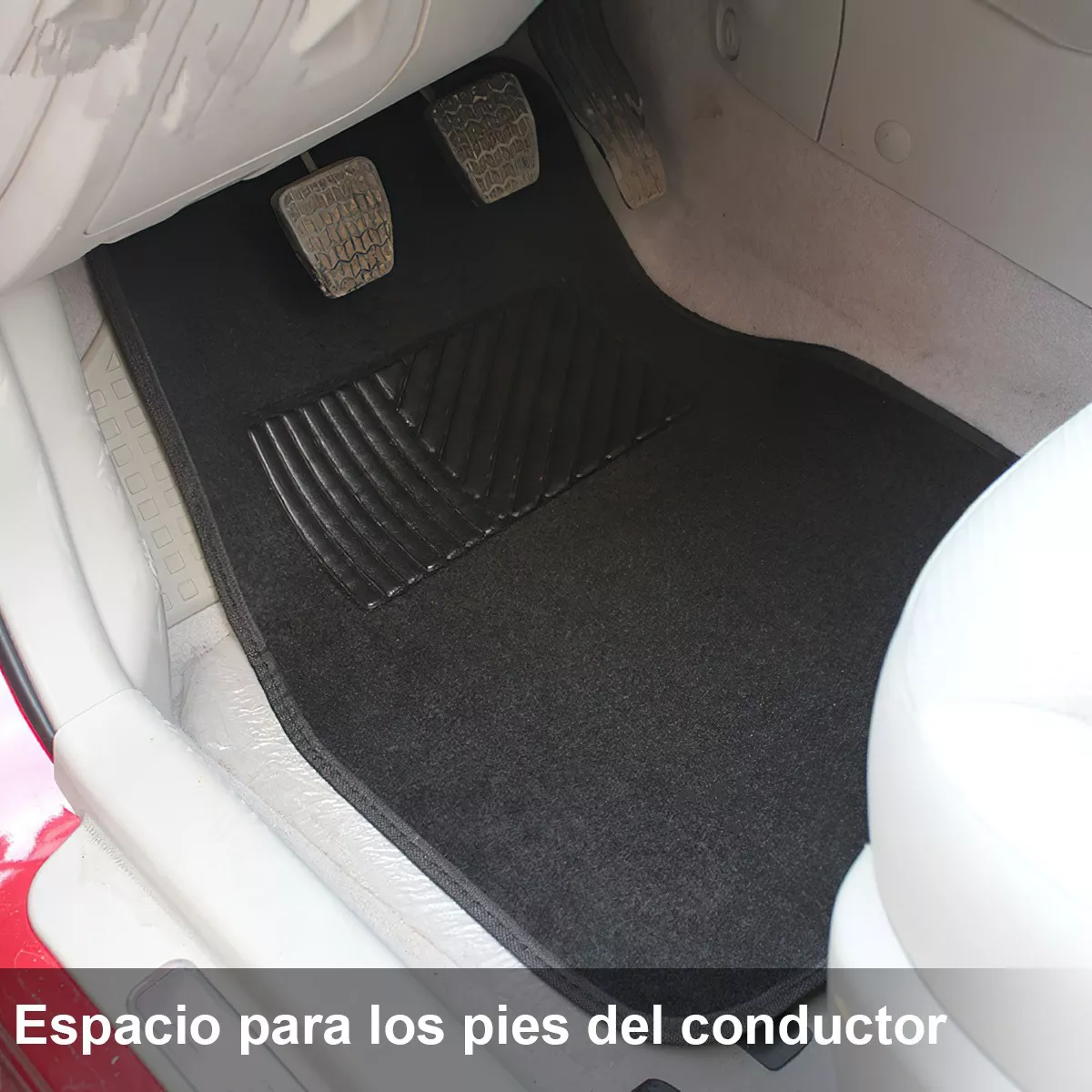 Foto 3 pulgar | Tapete Automotriz Flocado Pvc Universal Antideslizante Eo Safe Imports Esi-7492 color Negro 4 Piezas