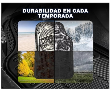 Foto 3 | Tapete Xtellar Para Auto Universal Uso Rudo Juego De 4 Piezas Modelo Negro