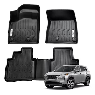 Foto 1 | Tapetes De Uso Rudo Compatible Con X-trail Del Año 2021-2023 | Dunari Powersports | A1828 | Color Negro
