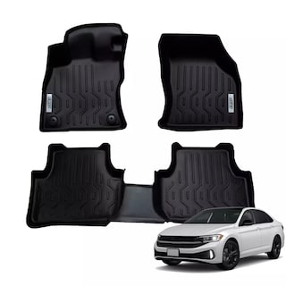 Foto 1 | Tapetes De Uso Rudo Compatible Con Jetta Del Año 2020-2023 | Dunari Powersports | A1848 | Color Negro
