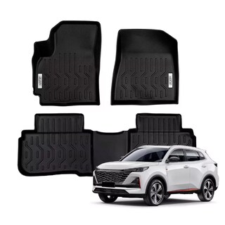 Foto 1 | Tapetes De Uso Rudo Compatible Con Changan Cs55 Plus Del Año 2020-2023 | Dunari Powersports | A2263| Color Negro