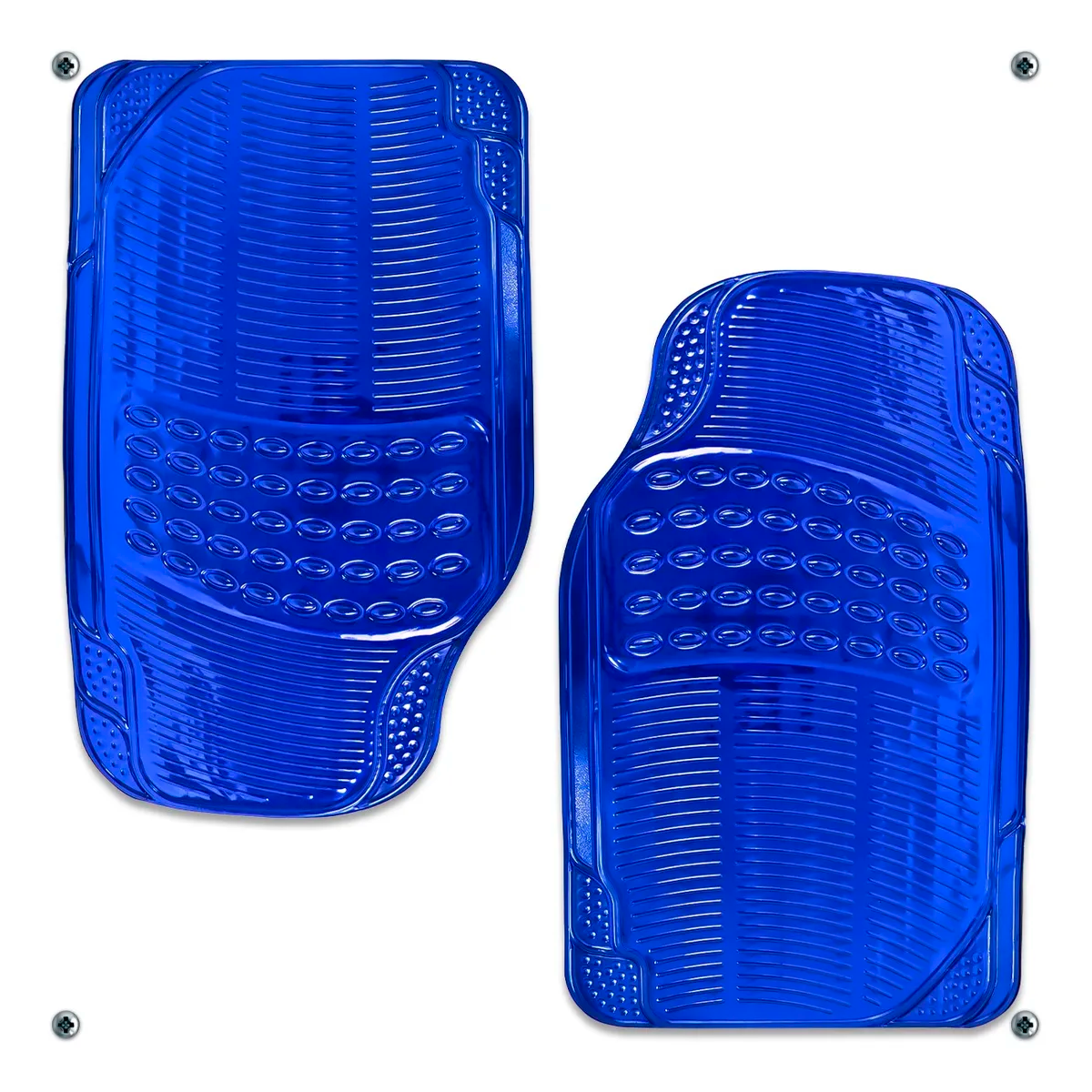 Foto 4 pulgar | Tapetes Auto Universales Metalizados Colores Cromados Kit 4