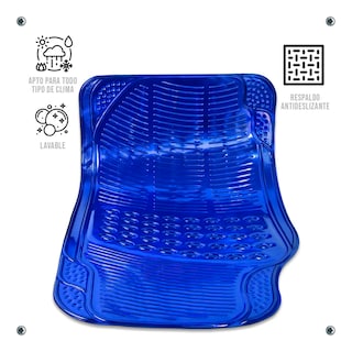 Foto 4 | Tapetes Auto Universales Metalizados Colores Cromados Kit 4