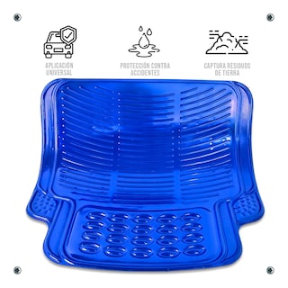 Foto 5 | Tapetes Auto Universales Metalizados Colores Cromados Kit 4