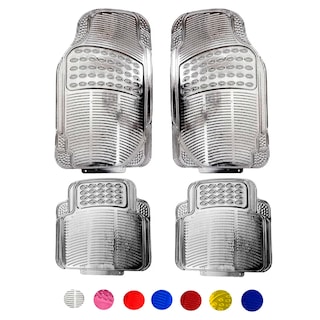 Foto 1 | Tapetes Auto Universales Metalizados Colores Cromados Kit 4