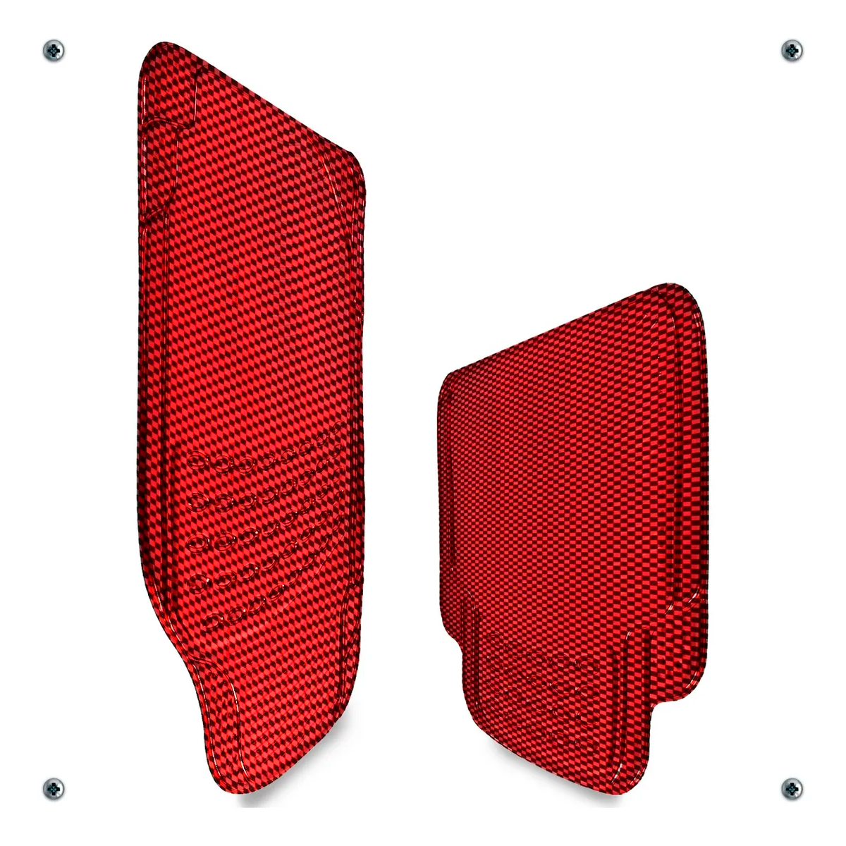 Foto 7 pulgar | Tapetes Auto Universales Metalizados Colores Cromados Kit 4