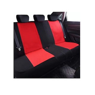 Foto 3 | Cubre Asientos para Auto 9 Piezas color Negro con Gris y Rojo