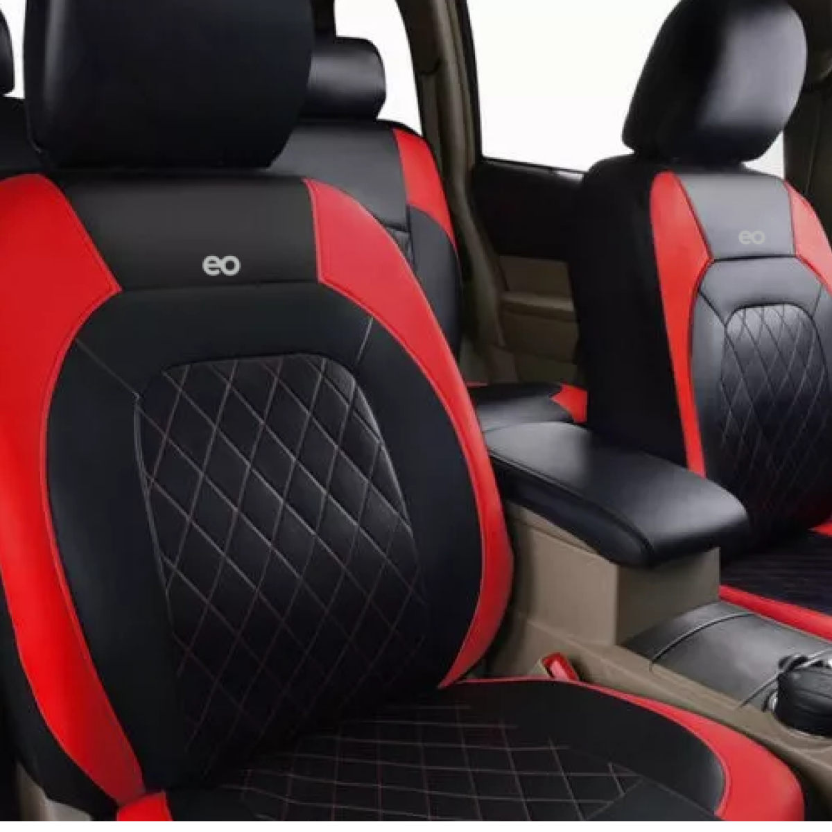 Foto 2 | Fundas De Cuero Para Asientos De Auto, 9 Piezas. Eo Safe Imports Esi-11543-1 Multicolor
