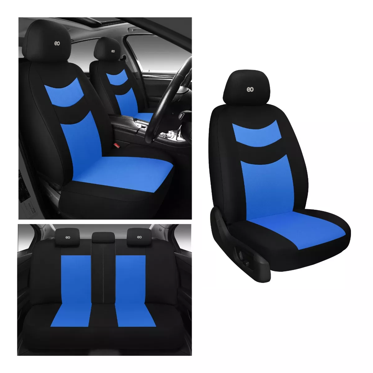 Foto 2 | Fundas De Poliéster Para 5 Asientos Safe Imports Esi-9502-1 Azul