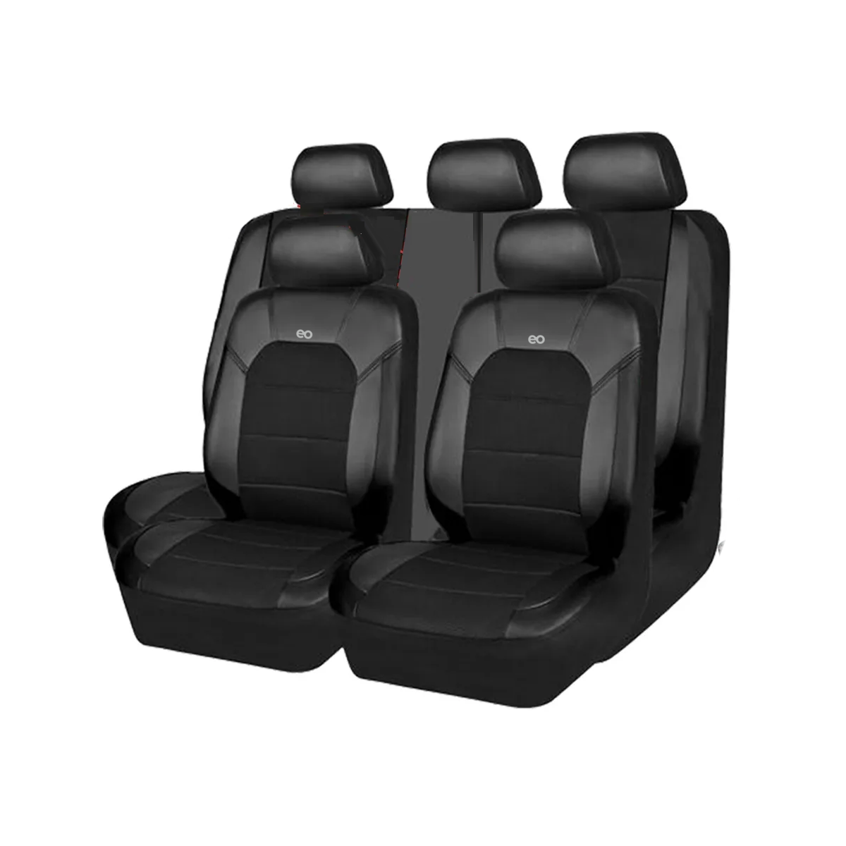 Foto 2 pulgar | Paquete De 9 Fundas Universales De Cuero Para Asiento Eo Safe Imports Esi-19973 Negro
