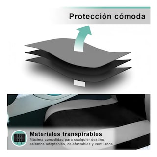 Foto 3 | ''fundas De Asiento Universales Lab.g 9 Piezas Gris ''
