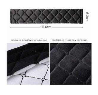 Foto 2 | Almohadillas Para Cinturón De Seguridad De Automóvil 4 Pcs Negro