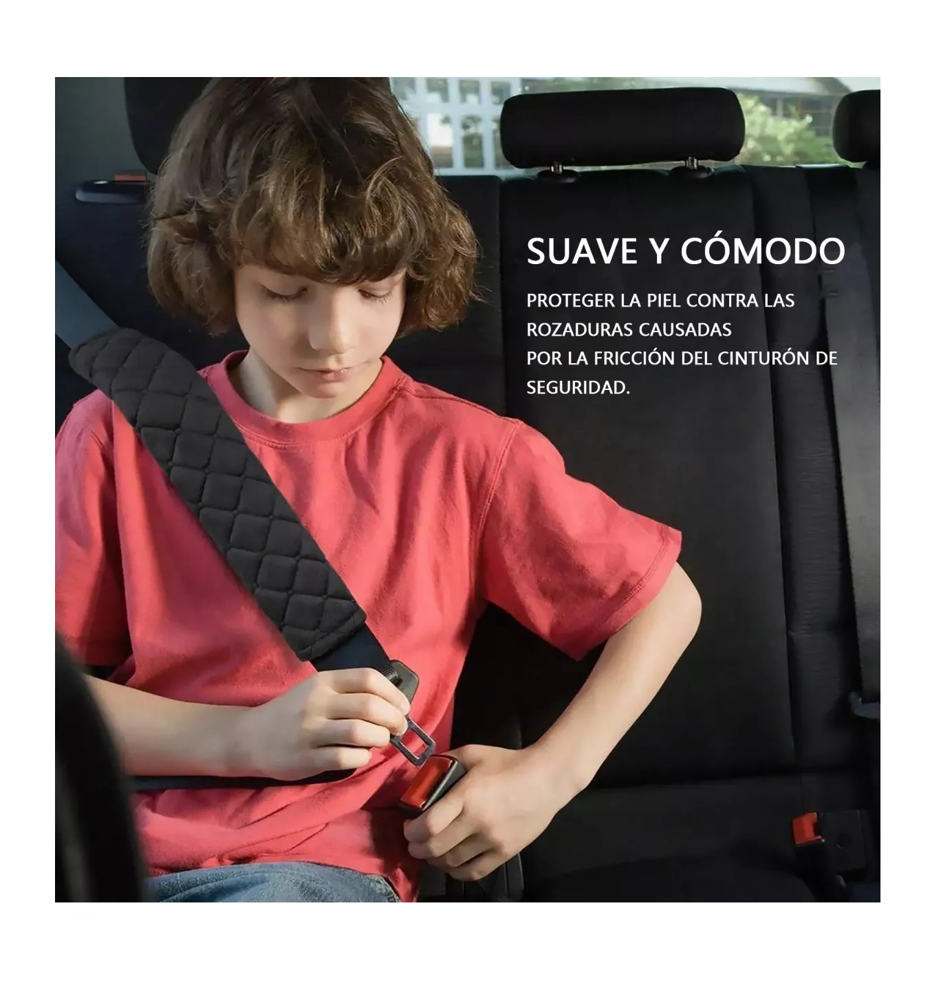 Foto 3 | Almohadillas Para Cinturón De Seguridad De Automóvil 4 Pcs Negro