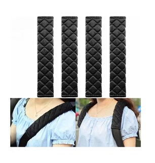Foto 4 | Almohadillas Para Cinturón De Seguridad De Automóvil 4 Pcs Negro